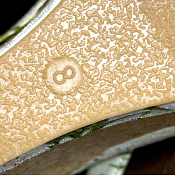 Tropical floral leaf platform wedge sandals - size 8 - Lust 4 Life botanical L4L - Picture 10 of 13